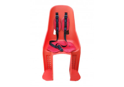 Кресло детское на багажник, пластик Красное